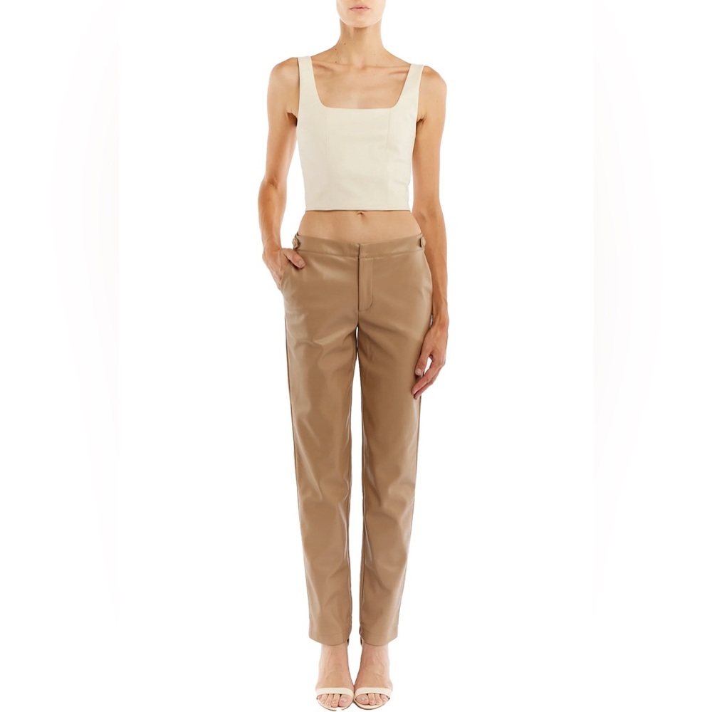 New LBLC THE LABEL: BENNY BUSTIER TOP IN IVORY SZ MEDIUM